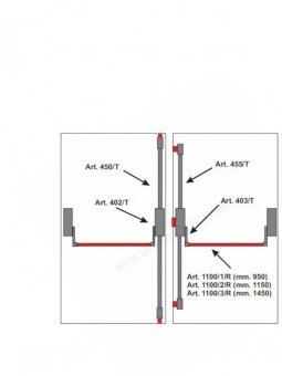 Manere antipanica usi 2 canate inch. 5 puncte fara maner exterior