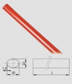 Bara orizontala antipanica rosie Cisa