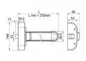 Kit Push bar ANTIPANIC aplicat 3 puncte