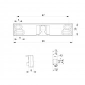 Sistem inchidere usa balcon exterior, GRI ANTRACIT